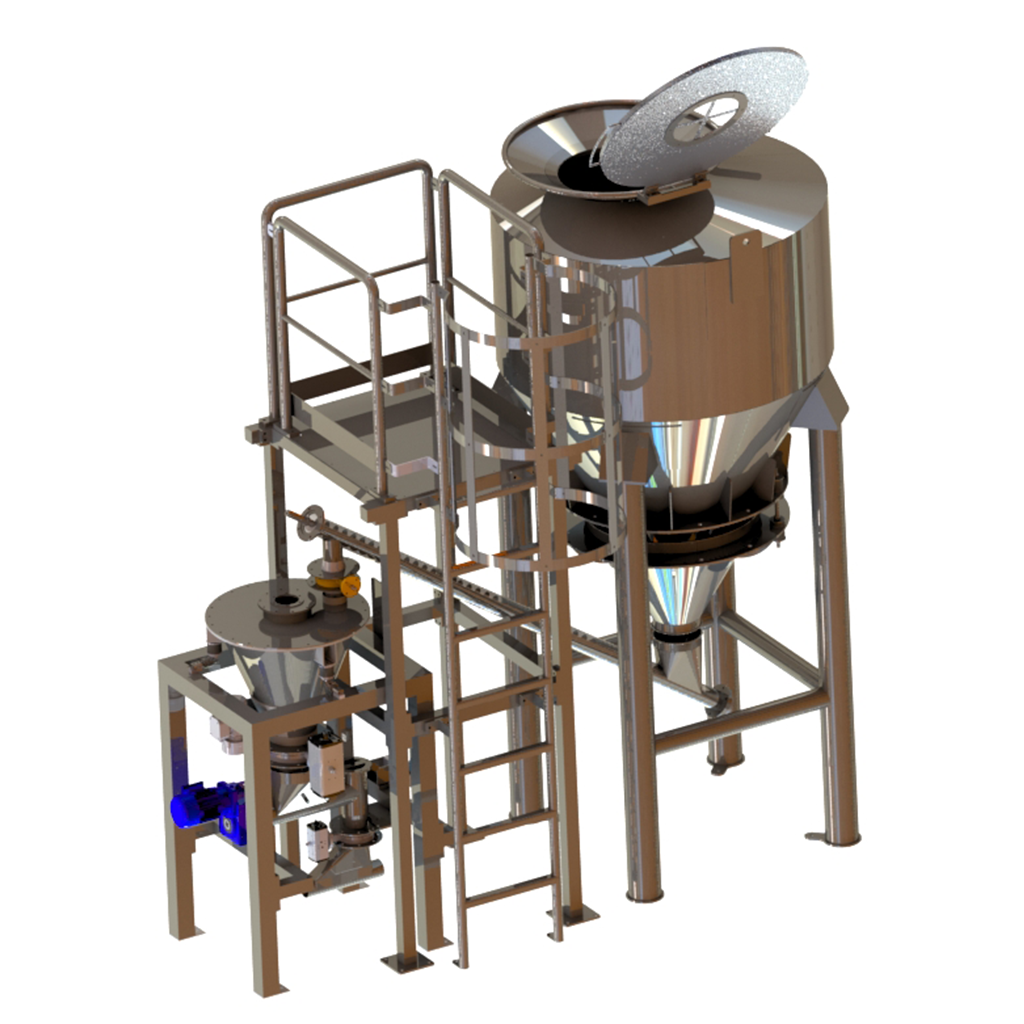 3D-Zeichnung einer Big Bag Station