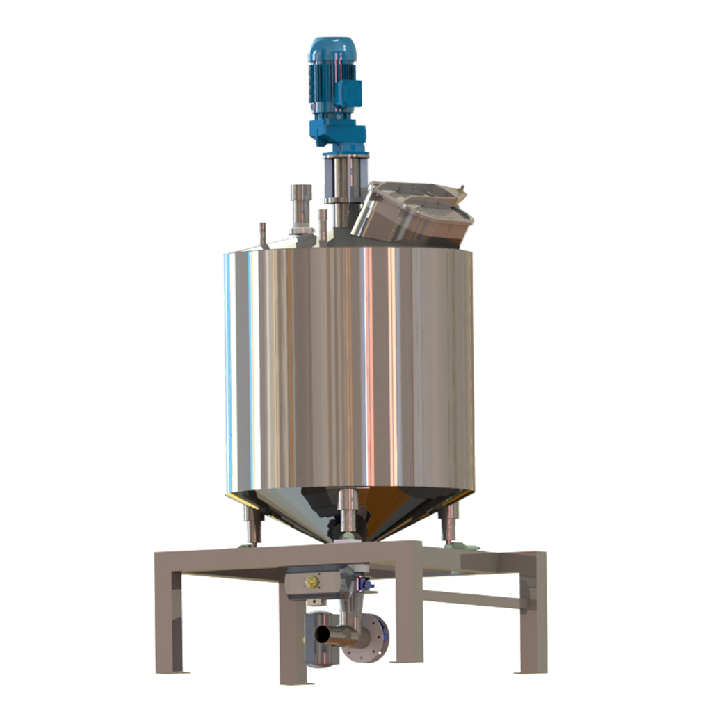 3D-Zeichnung von einem Hefetank